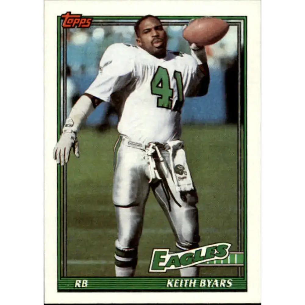 1991 Topps #217 Keith Byars NM-MT Philadelphia Eagles Football Card - Football Card Single