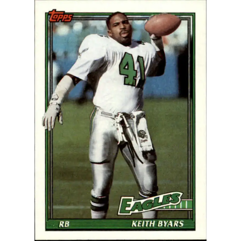 1991 Topps #217 Keith Byars NM-MT Philadelphia Eagles Football Card - Football Card Single