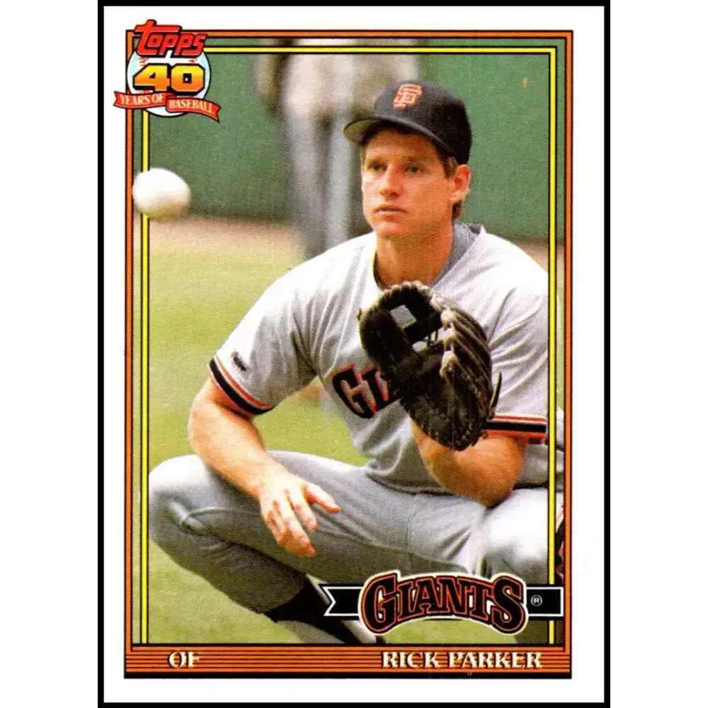 1991 Topps #218 Rick Parker NM-MT San Francisco Giants Baseball Card - Baseball Card Single