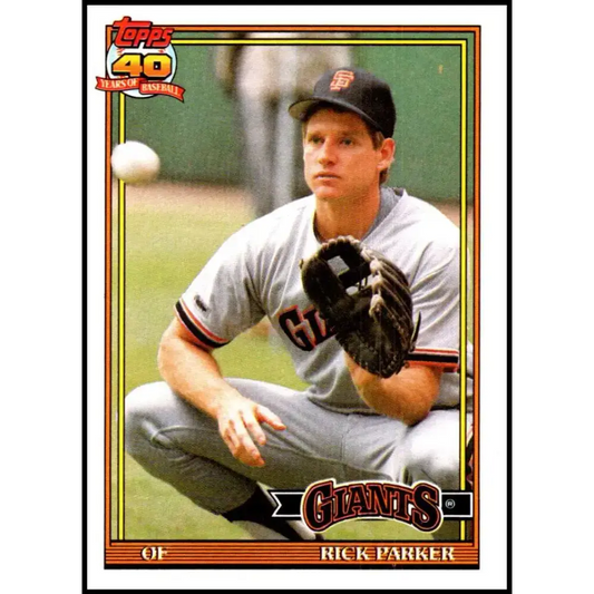 1991 Topps #218 Rick Parker NM-MT San Francisco Giants Baseball Card - Baseball Card Single
