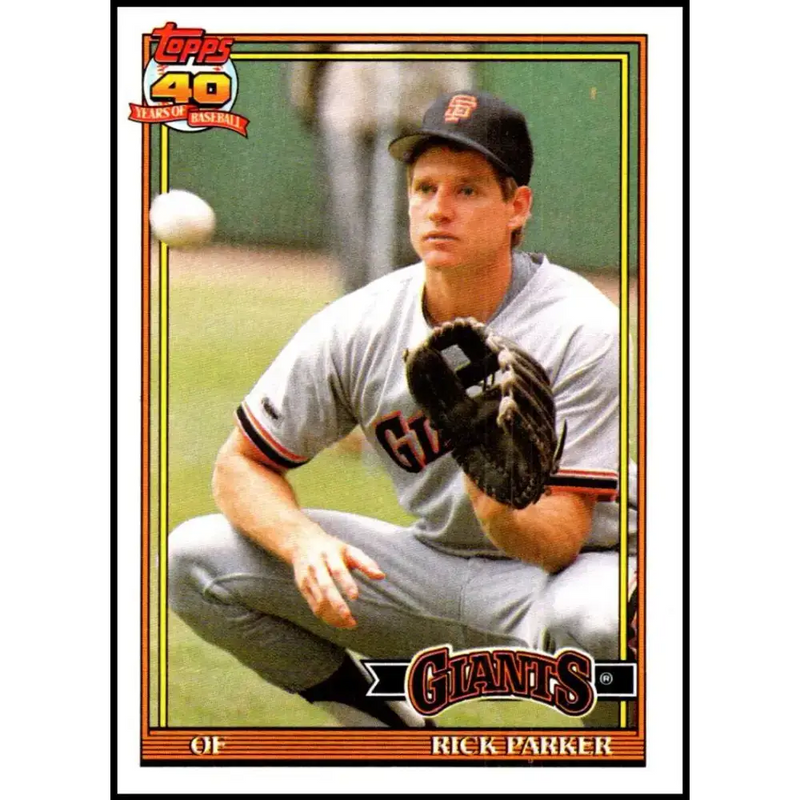 1991 Topps #218 Rick Parker NM-MT San Francisco Giants Baseball Card - Baseball Card Single