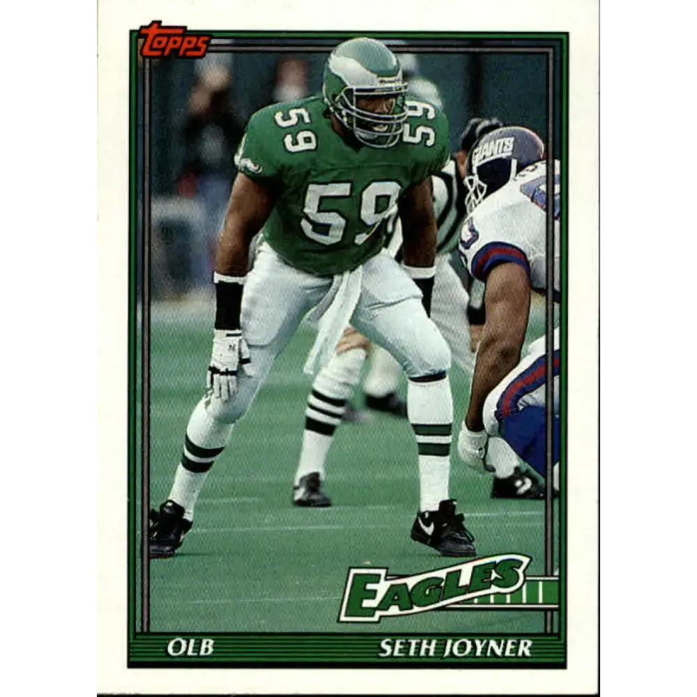 1991 Topps #218 Seth Joyner NM-MT Philadelphia Eagles Football Card - Football Card Single