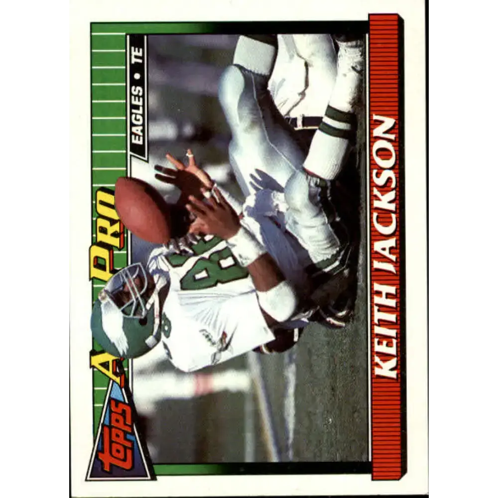 1991 Topps #220 Keith Jackson NM-MT Philadelphia Eagles Football Card - Football Card Single
