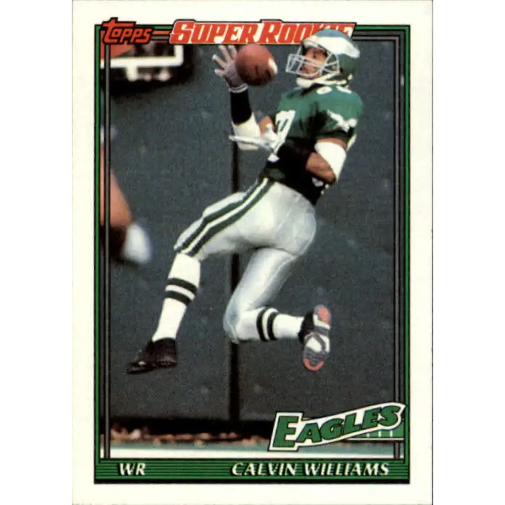 1991 Topps #221 Calvin Williams NM-MT RC Rookie Philadelphia Eagles Football Card - Football Card Single