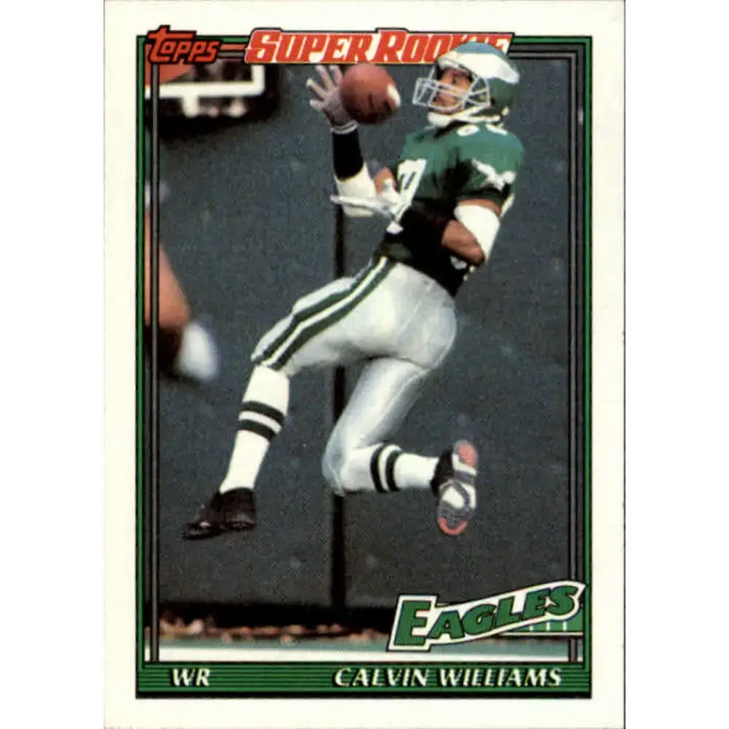 1991 Topps #221 Calvin Williams NM-MT RC Rookie Philadelphia Eagles Football Card - Football Card Single