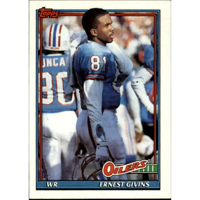 1991 Topps #224 Ernest Givins NM-MT Houston Oilers Football Card - Football Card Single