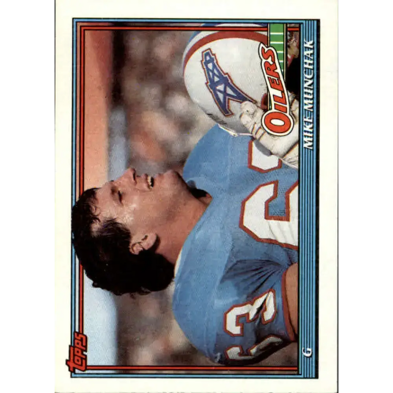 1991 Topps #227 Mike Munchak NM-MT Houston Oilers Football Card - Football Card Single