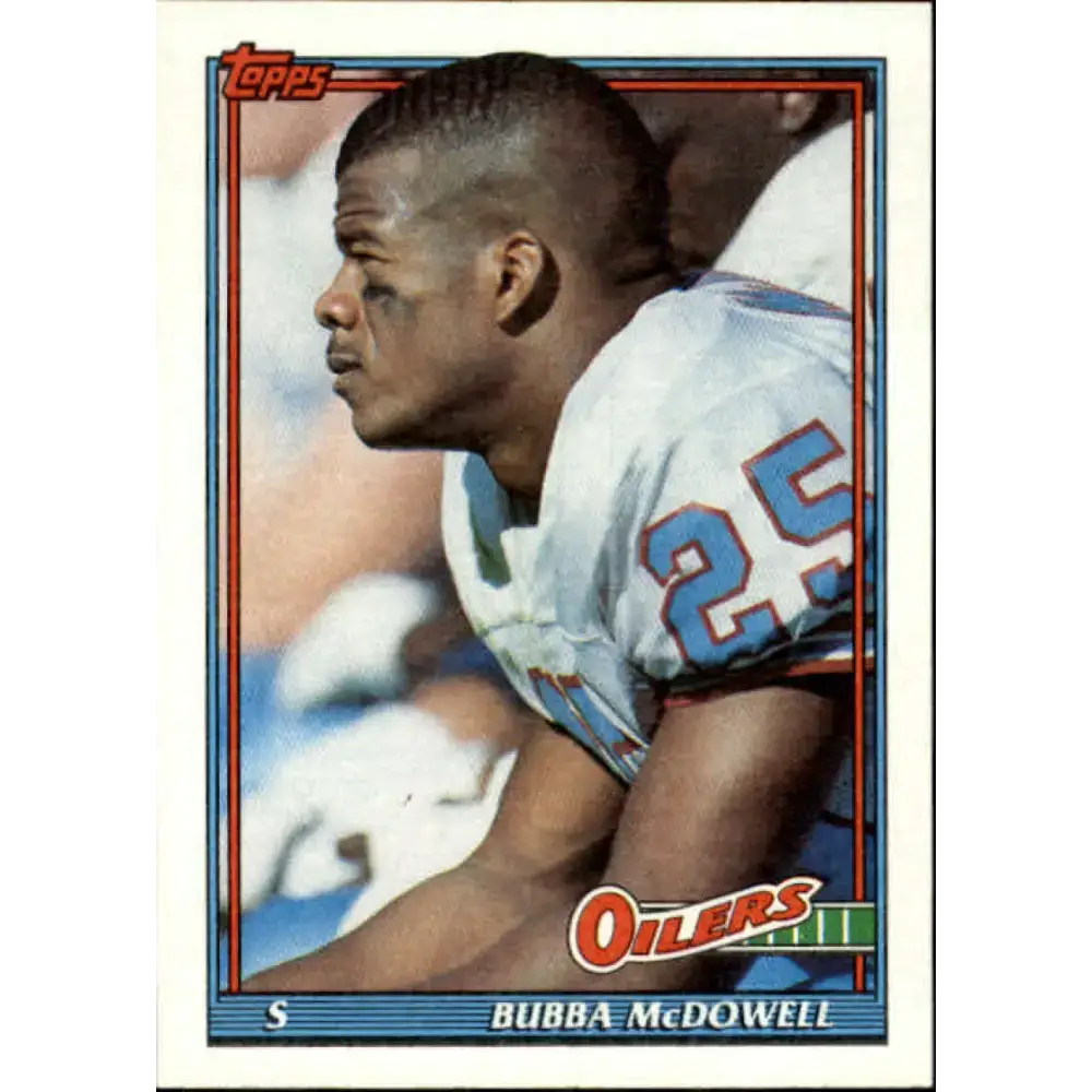 1991 Topps #229 Bubba McDowell NM-MT Houston Oilers Football Card - Football Card Single