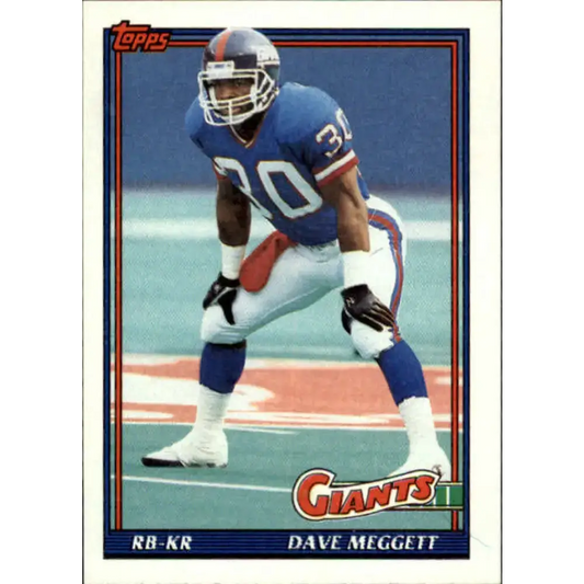 1991 Topps #23 Dave Meggett NM-MT New York Giants Football Card