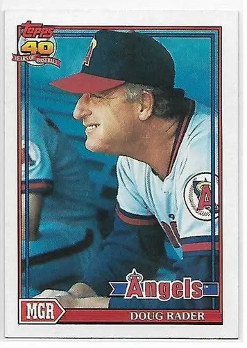 1991 Topps #231 Doug Rader NM-MT Angels MG - Baseball Card Single