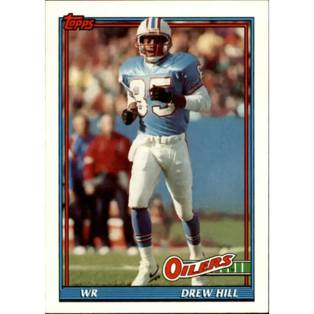 1991 Topps #231 Drew Hill NM-MT Houston Oilers Football Card - Football Card Single