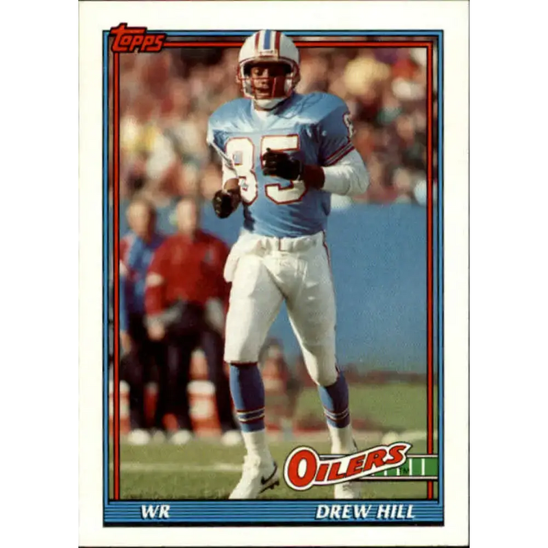 1991 Topps #231 Drew Hill NM-MT Houston Oilers Football Card - Football Card Single