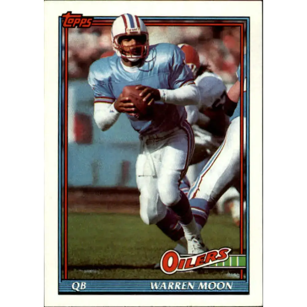 1991 Topps #233 Warren Moon NM-MT Houston Oilers Football Card - Football Card Single