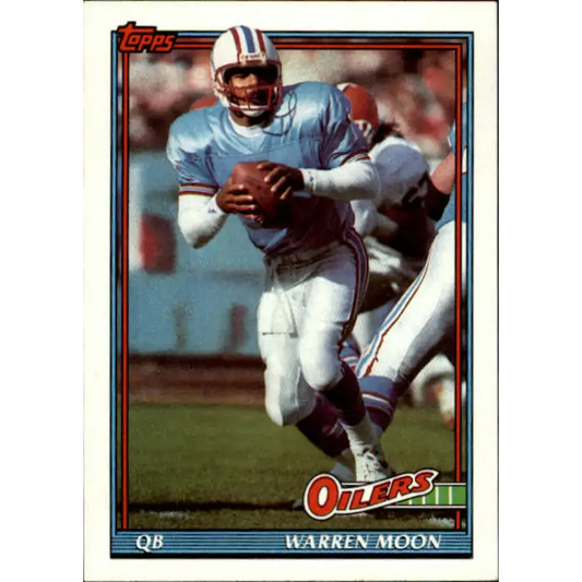 1991 Topps #233 Warren Moon NM-MT Houston Oilers Football Card - Football Card Single