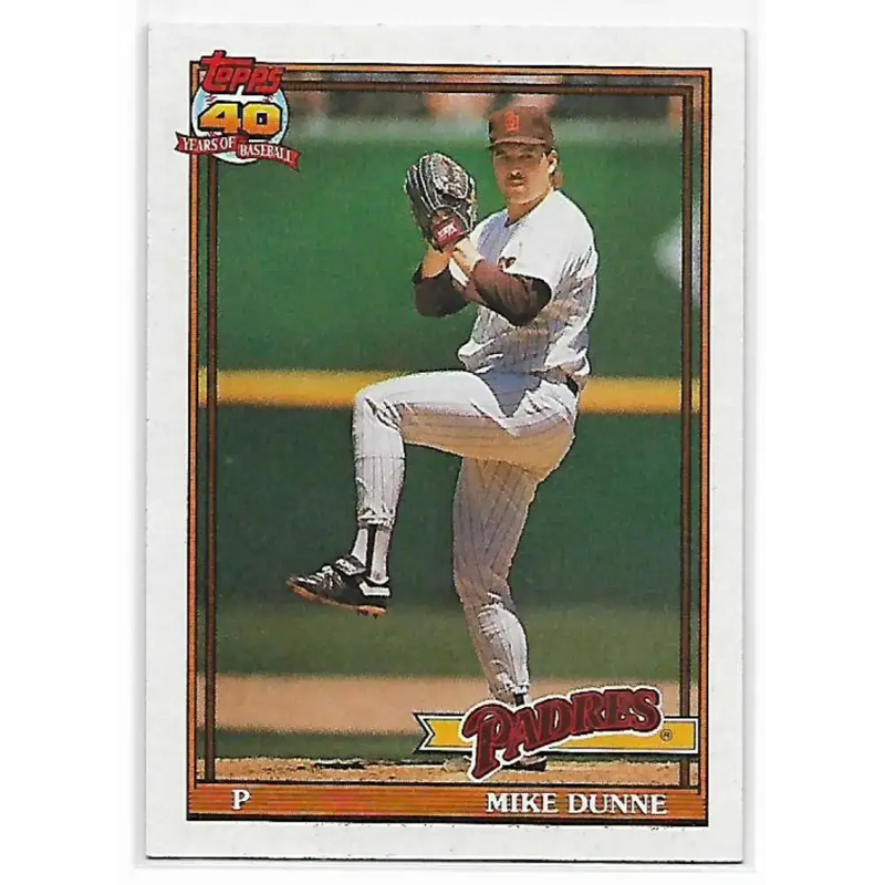 1991 Topps #238 Mike Dunne NM-MT San Diego Padres Baseball Card - Baseball Card Single
