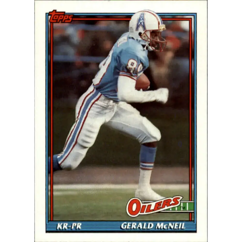 1991 Topps #239 Gerald McNeil NM-MT Houston Oilers Football Card - Football Card Single