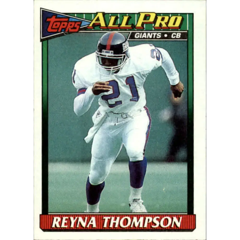 1991 Topps #24 Reyna Thompson NM-MT New York Giants Football Card - Football Card Single