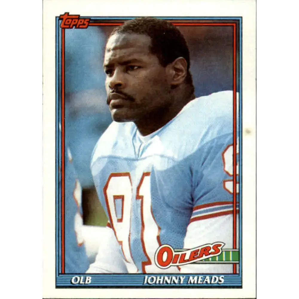 1991 Topps #240 Johnny Meads NM-MT Houston Oilers Football Card - Football Card Single