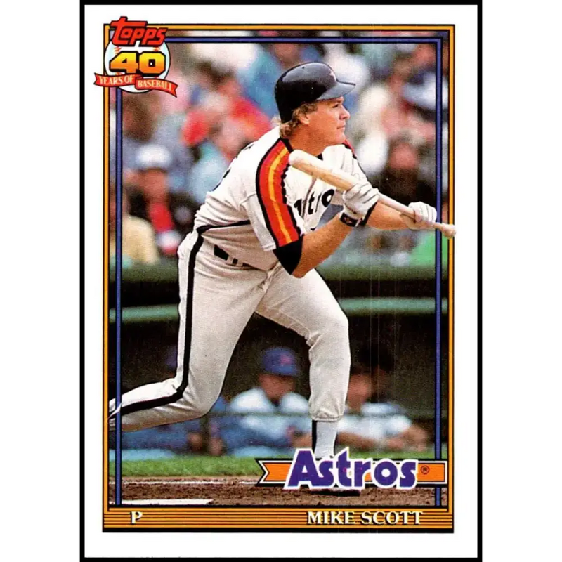 1991 Topps #240 Mike Scott NM-MT Houston Astros Baseball Card - Baseball Card Single