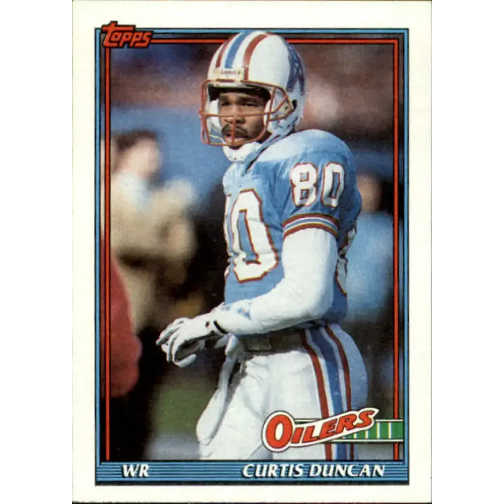 1991 Topps #241 Curtis Duncan NM-MT Houston Oilers Football Card - Football Card Single
