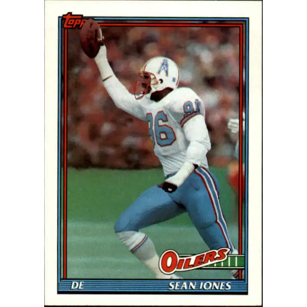 1991 Topps #242 Sean Jones NM-MT Houston Oilers Football Card - Football Card Single