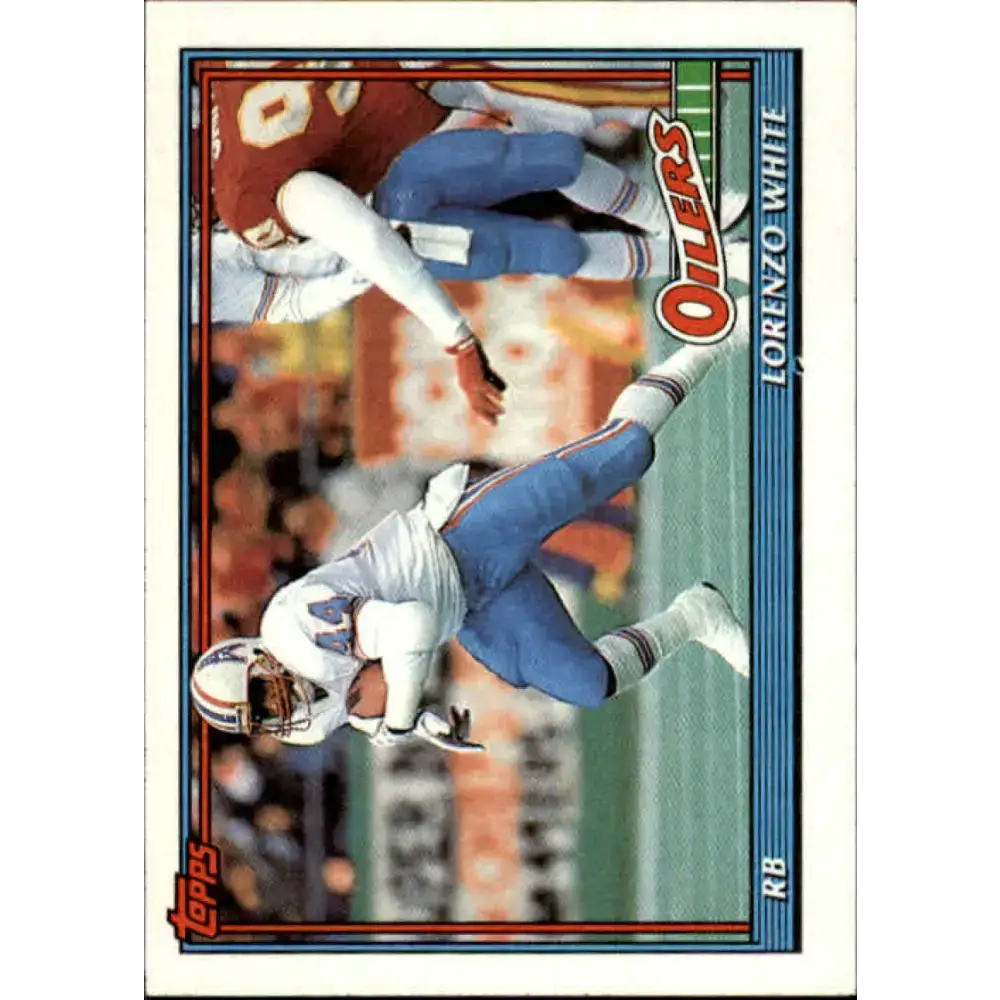1991 Topps #243 Lorenzo White NM-MT Houston Oilers Football Card - Football Card Single