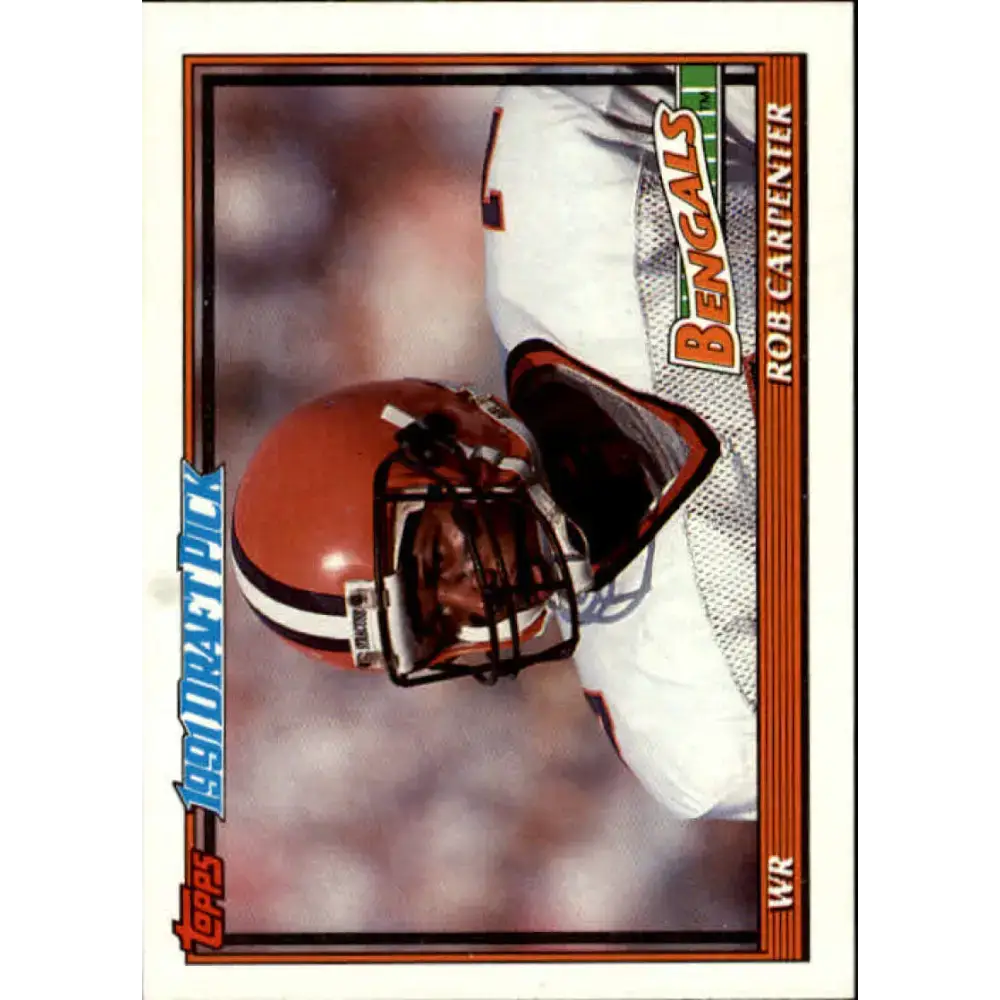1991 Topps #244 Rob Carpenter NM-MT RC Rookie Cincinnati Bengals Football Card - Football Card Single