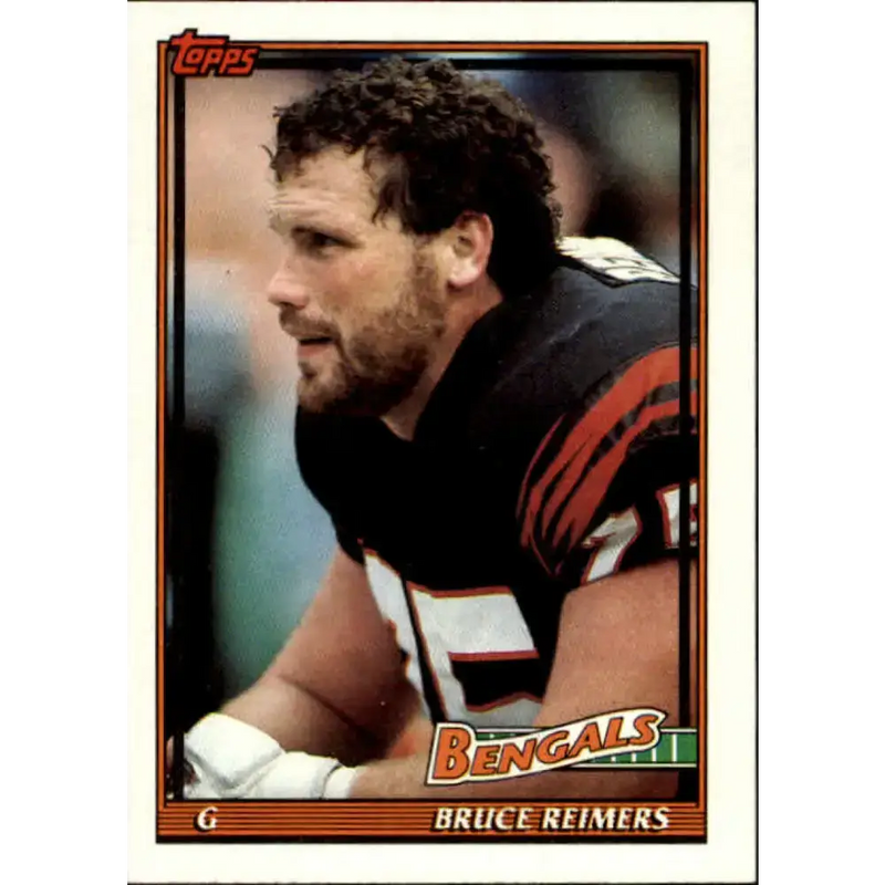 1991 Topps #245 Bruce Reimers NM-MT Cincinnati Bengals Football Card - Football Card Single