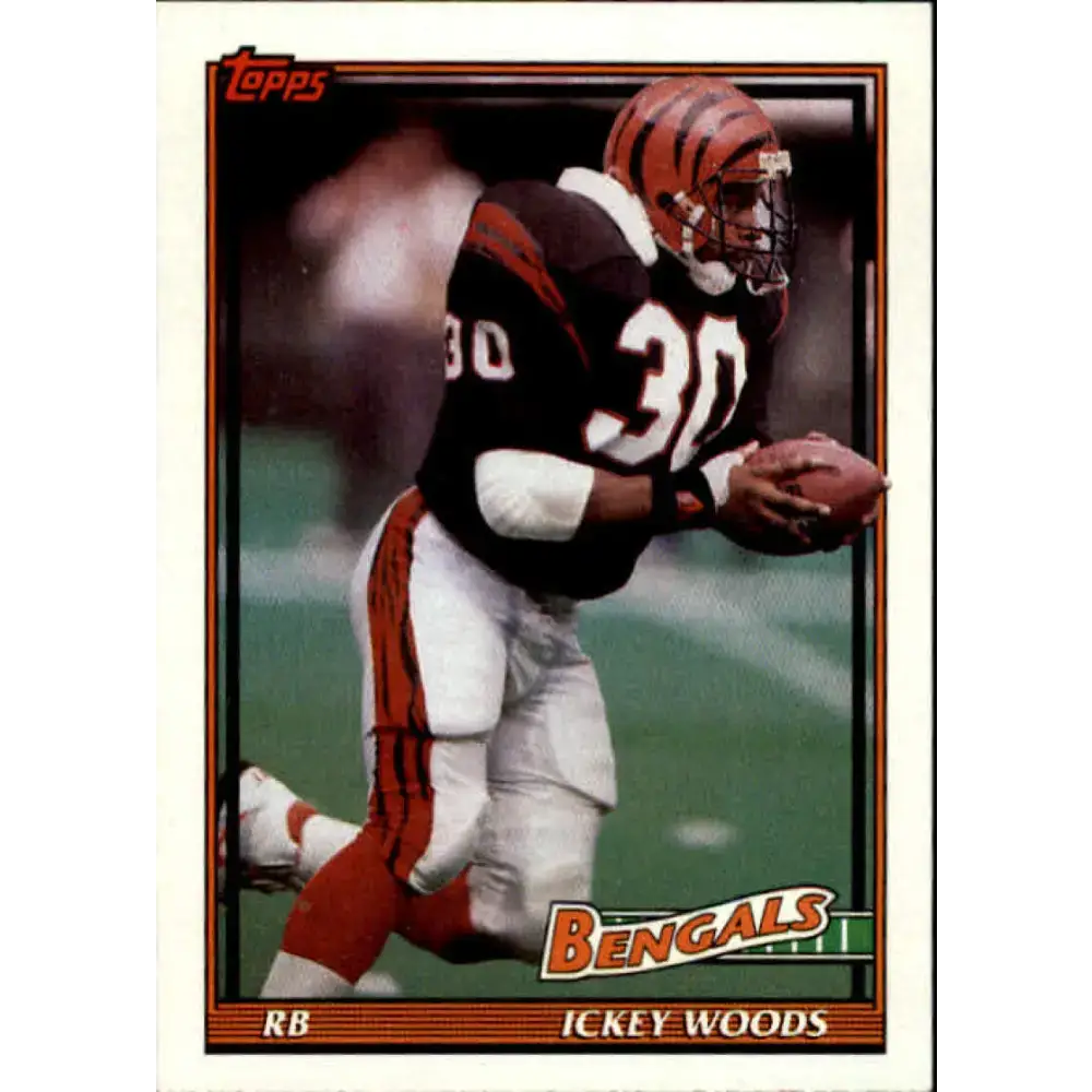 1991 Topps #246 Ickey Woods NM-MT Cincinnati Bengals Football Card - Football Card Single