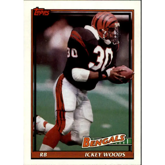 1991 Topps #246 Ickey Woods NM-MT Cincinnati Bengals Football Card