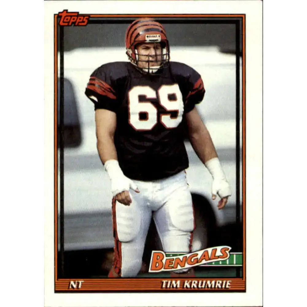 1991 Topps #249 Tim Krumrie NM-MT Cincinnati Bengals Football Card - Football Card Single