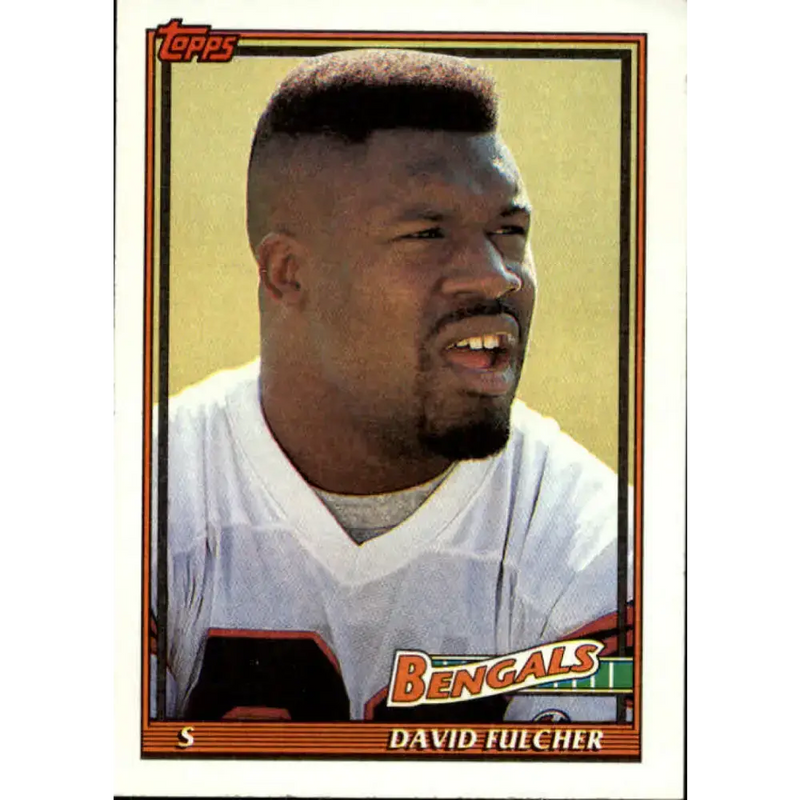 1991 Topps #250 David Fulcher NM-MT Cincinnati Bengals Football Card - Football Card Single