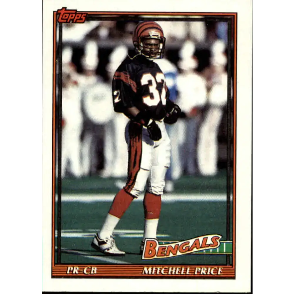 1991 Topps #252 Mitchell Price NM-MT RC Rookie Cincinnati Bengals Football Card - Football Card Single
