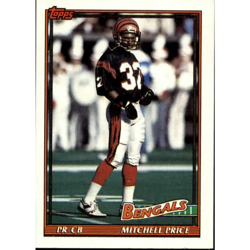 1991 Topps #252 Mitchell Price NM-MT RC Rookie Cincinnati Bengals Football Card - Football Card Single
