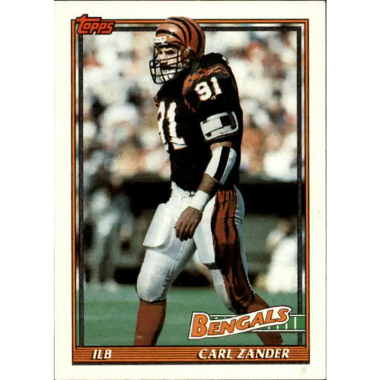 1991 Topps #253 Carl Zander NM-MT Cincinnati Bengals Football Card