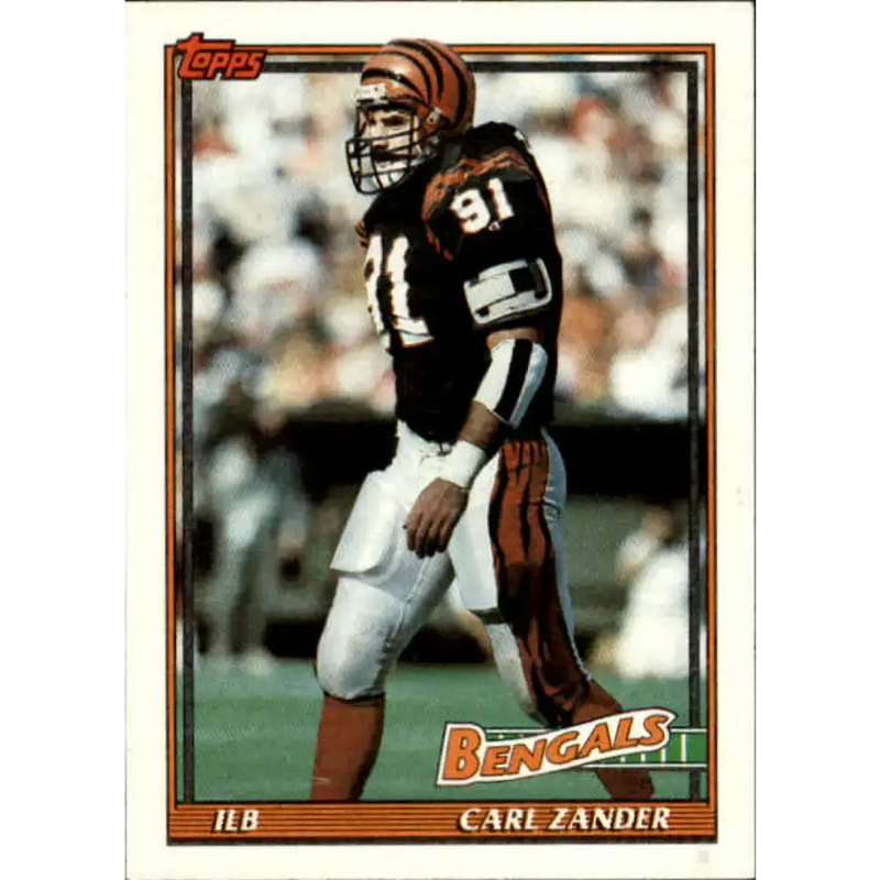 1991 Topps #253 Carl Zander NM-MT Cincinnati Bengals Football Card - Football Card Single
