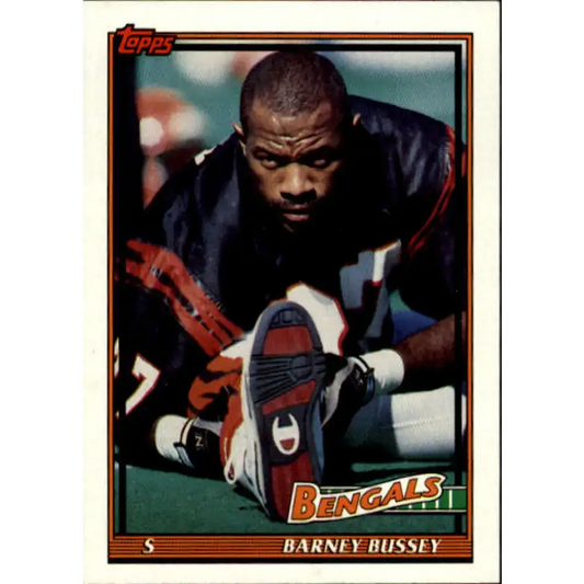 1991 Topps #254 Barney Bussey NM-MT RC Rookie Cincinnati Bengals Football Card
