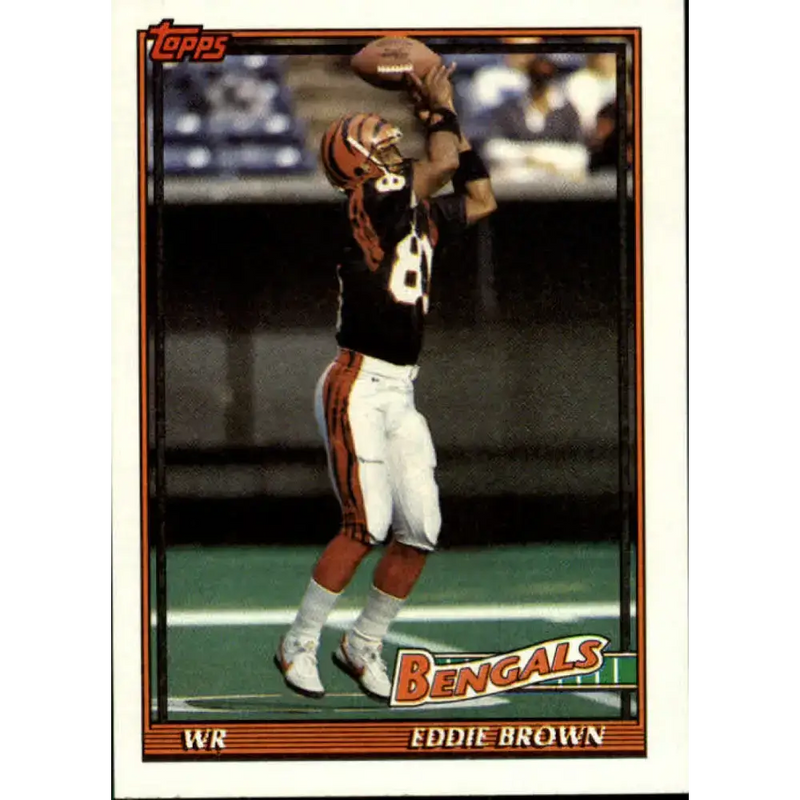 1991 Topps #256 Eddie Brown NM-MT Cincinnati Bengals Football Card - Football Card Single