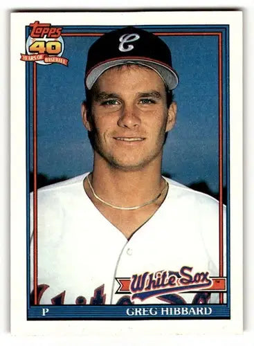 1991 Topps #256 Greg Hibbard Chicago White Sox Baseball Cards ID:53048 - Baseball Card Single