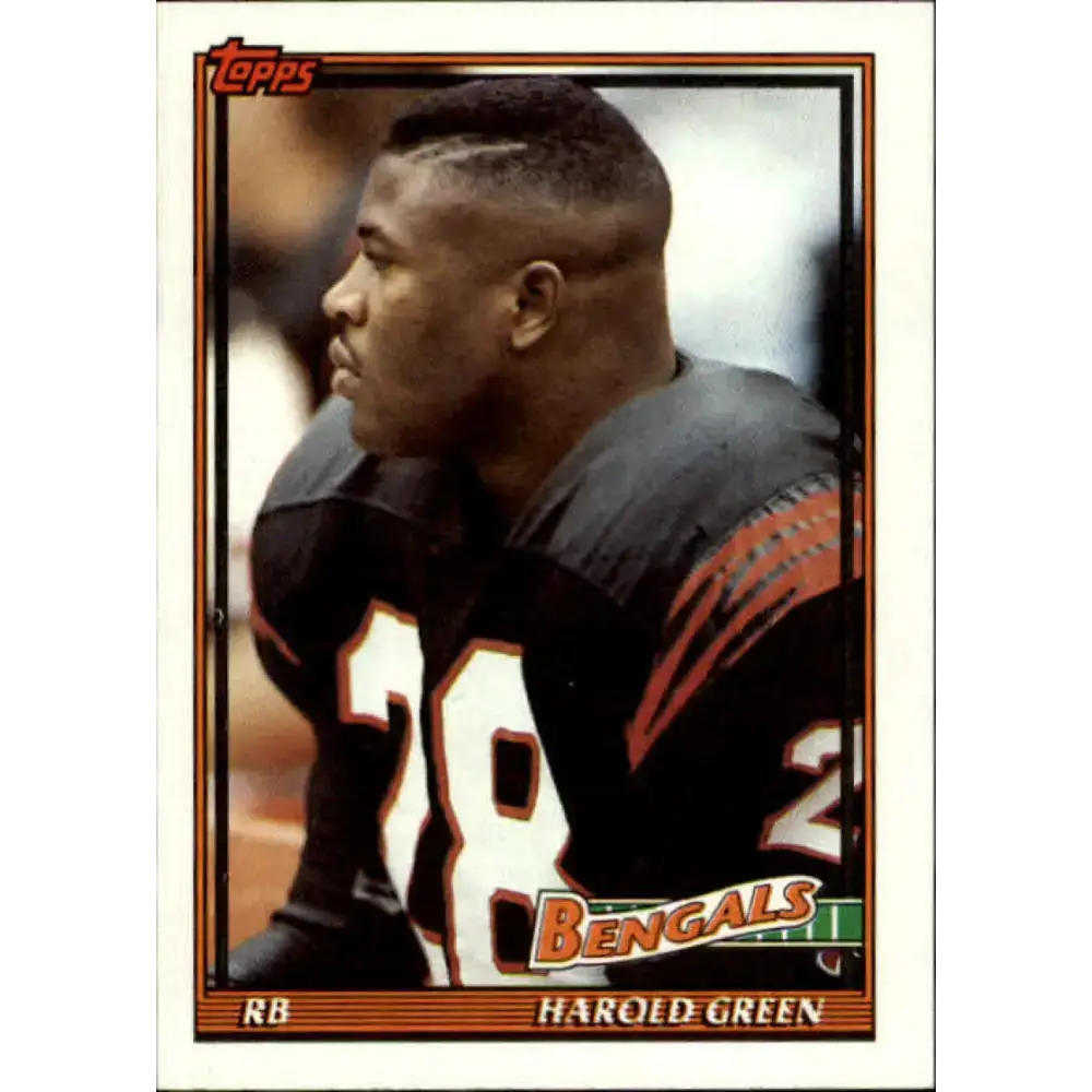 1991 Topps #258 Harold Green NM-MT Cincinnati Bengals Football Card - Football Card Single