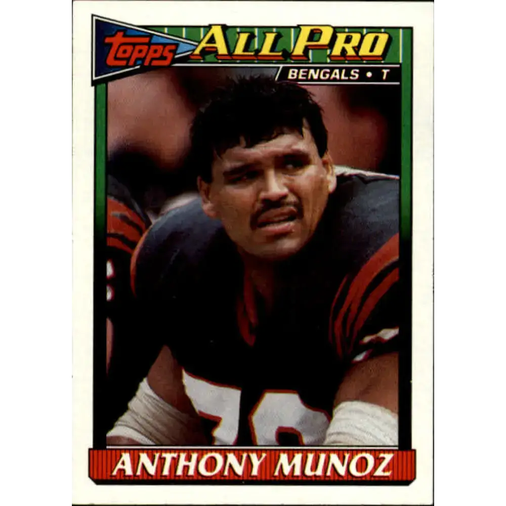 1991 Topps #259 Anthony Munoz NM-MT Cincinnati Bengals Football Card - Football Card Single