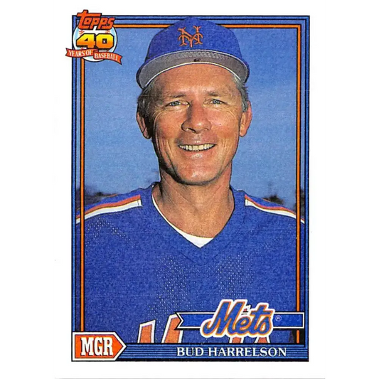 1991 Topps #261 Bud Harrelson NM-MT New York Mets Baseball Card - Baseball Card Single