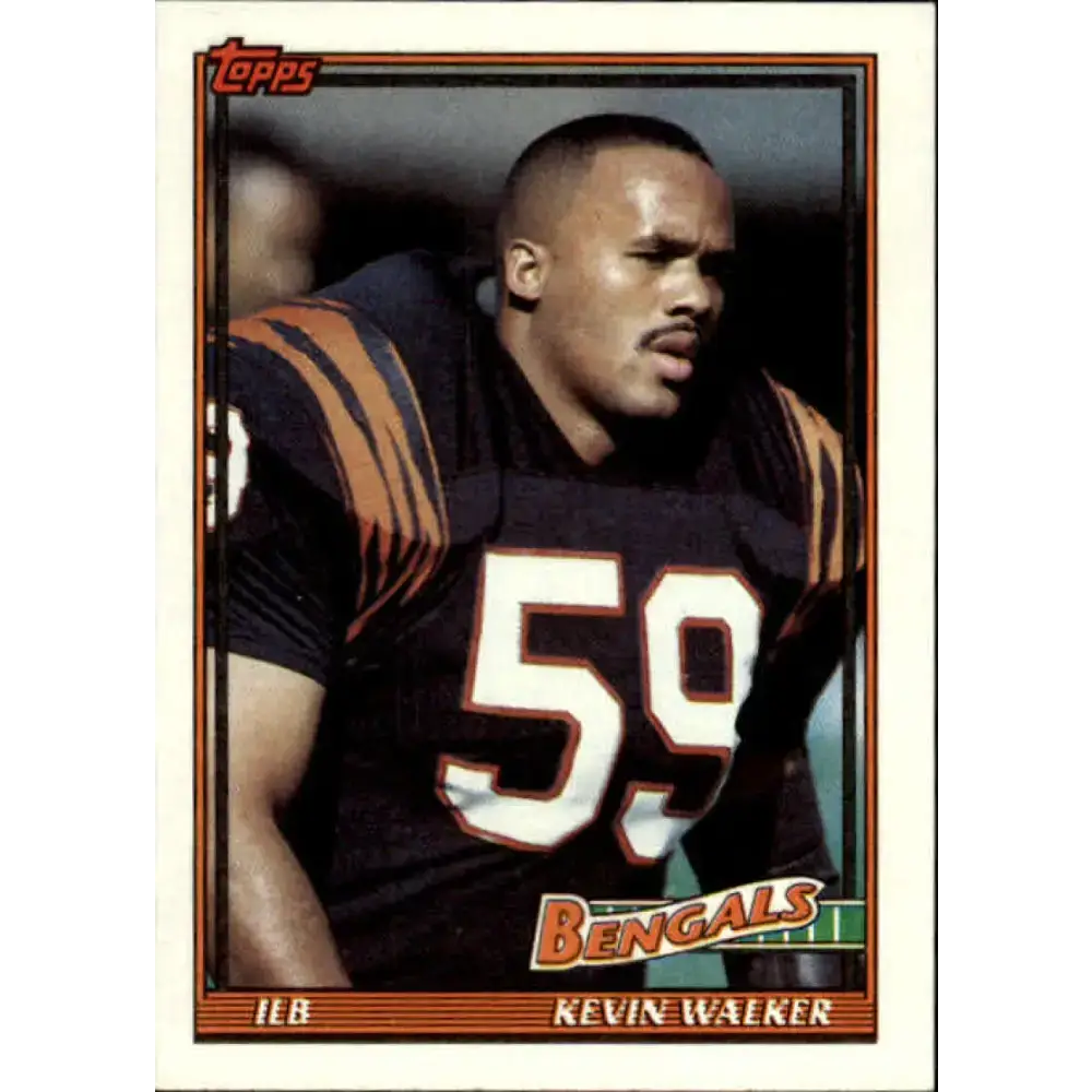 1991 Topps #261 Kevin Walker NM-MT RC Rookie Cincinnati Bengals Football Card - Football Card Single