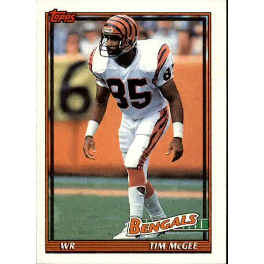 1991 Topps #264 Tim McGee NM-MT Cincinnati Bengals Football Card - Football Card Single