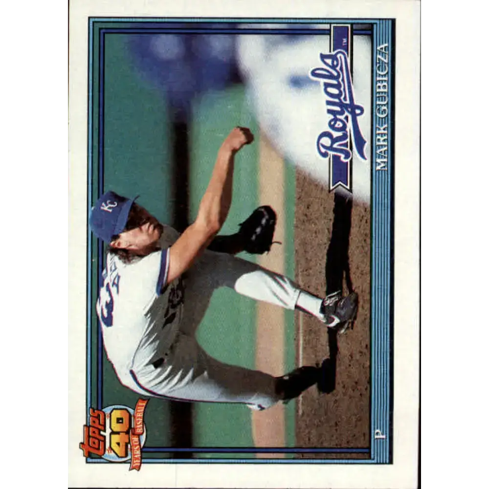1991 Topps #265 Mark Gubicza NM-MT Kansas City Royals Baseball Card