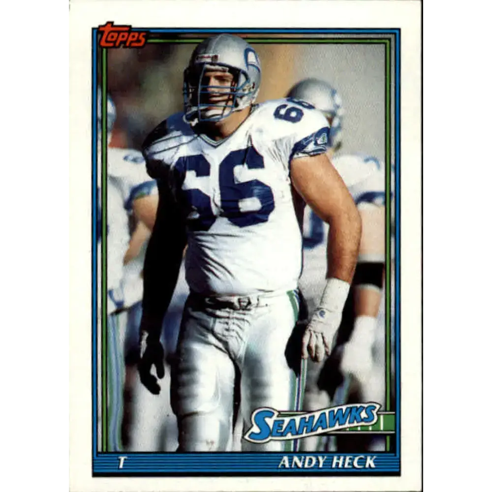 1991 Topps #267 Andy Heck NM-MT Seattle Seahawks Football Card - Football Card Single