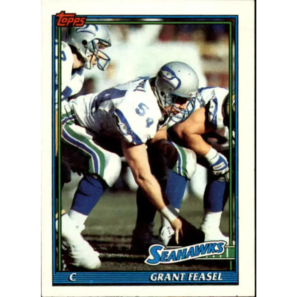 1991 Topps #271 Grant Feasel NM-MT Seattle Seahawks Football Card - Football Card Single