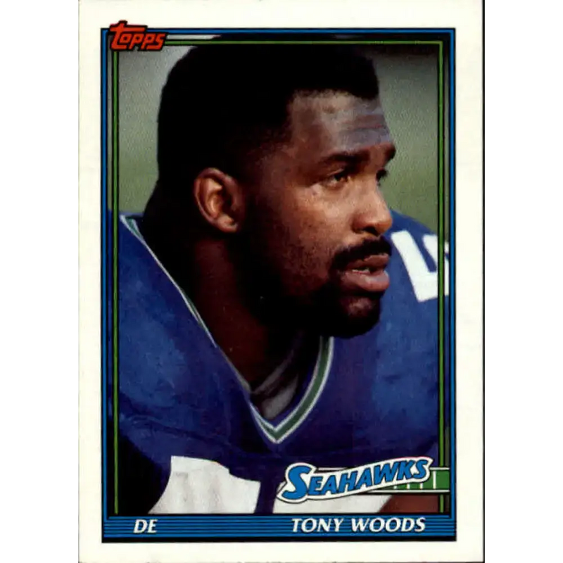 1991 Topps #275 Tony Woods NM-MT Seattle Seahawks Football Card - Football Card Single
