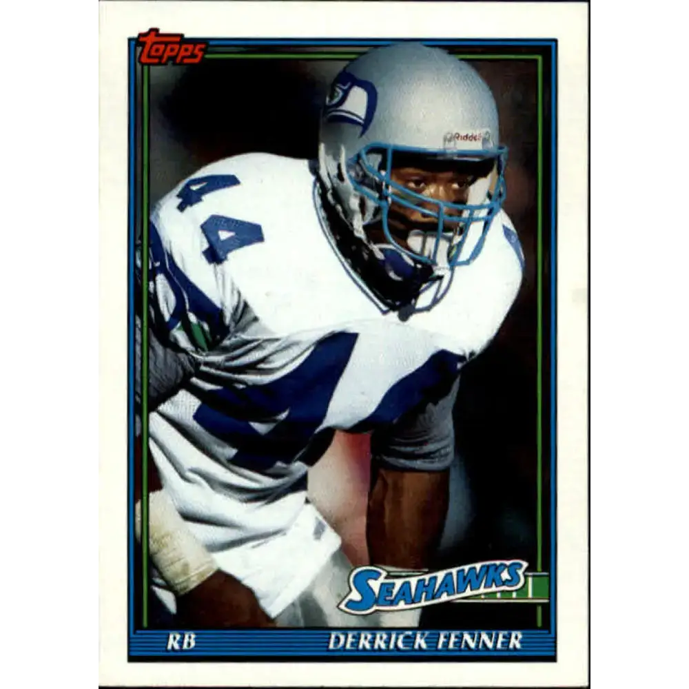 1991 Topps #276 Derrick Fenner NM-MT Seattle Seahawks Football Card - Football Card Single