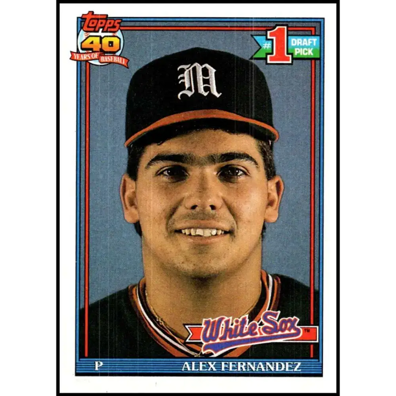 1991 Topps #278 Alex Fernandez NM-MT Chicago White Sox Baseball Card - Baseball Card Single